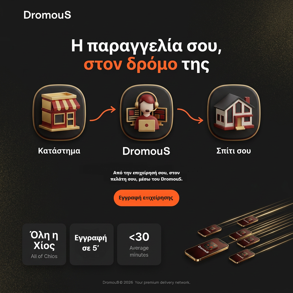 Η παραγγελία σου, στον δρόμο της — από το κατάστημα, μέσω dispatcher, στην πόρτα σου
